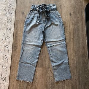 Abercrombie paper bag waist jeans | cropped | size 29/8